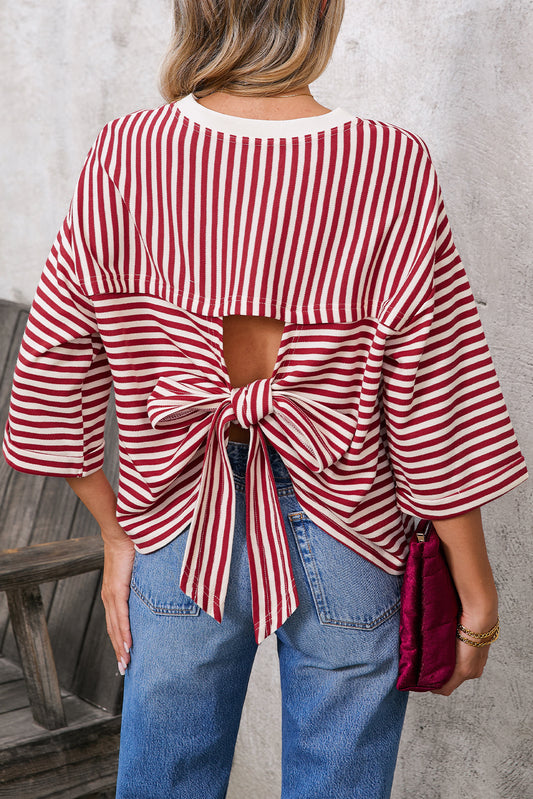 IN BOWS AND STRIPES TOP