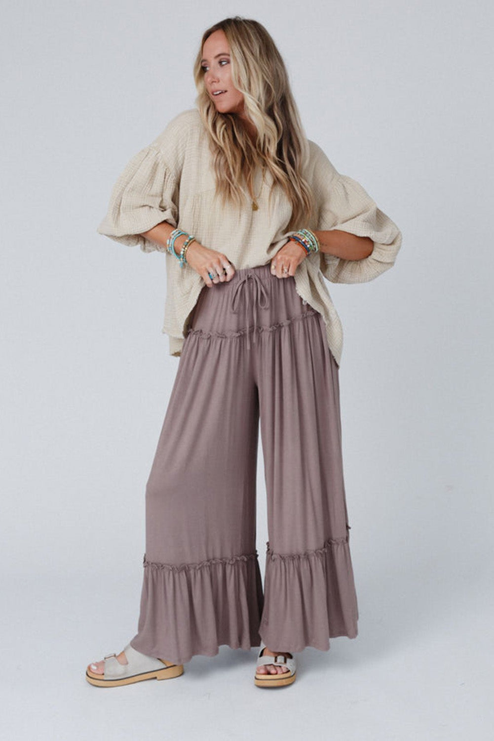 MAUVE ME FRILL PANTS