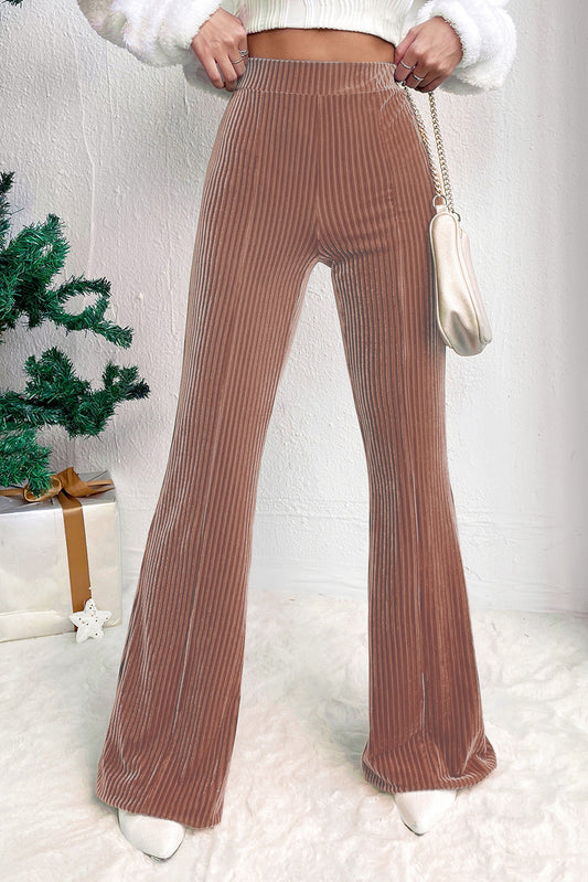 VELVET MINI FLARE PANTS