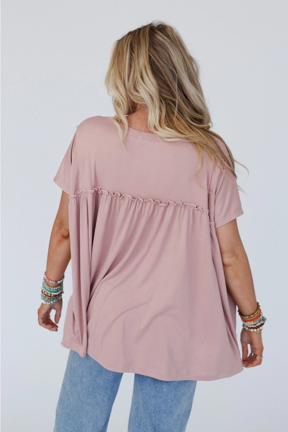 BABYDOLL DUSTY MAUVE TOP
