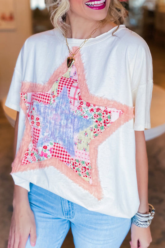 PICNIC PERFECT OVERSIZED STAR TEE