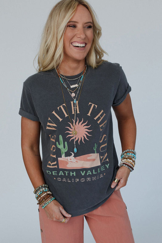 RISE WITH THE SUN GRAPHIC TEE