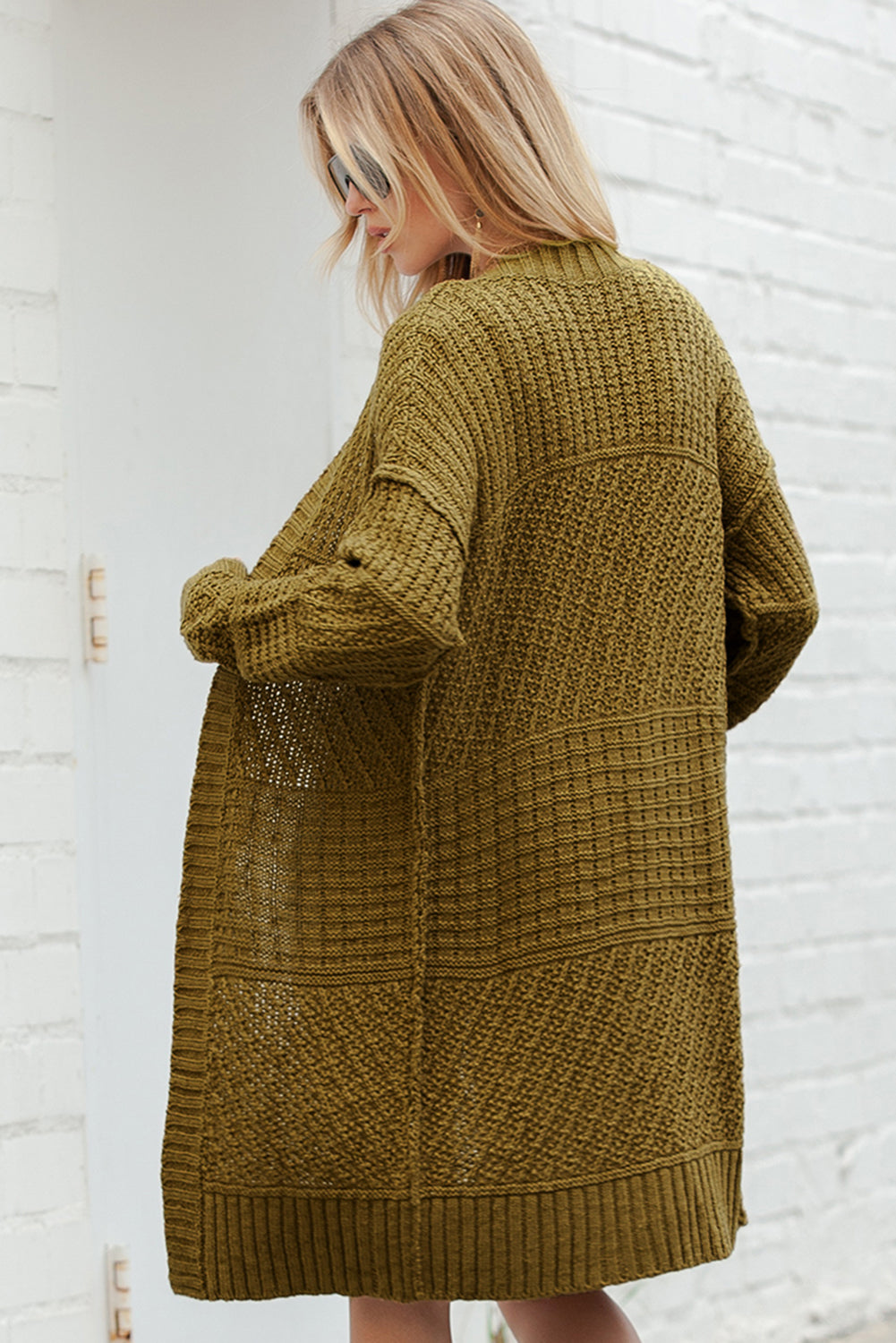 KNIT GREEN CARDIGAN