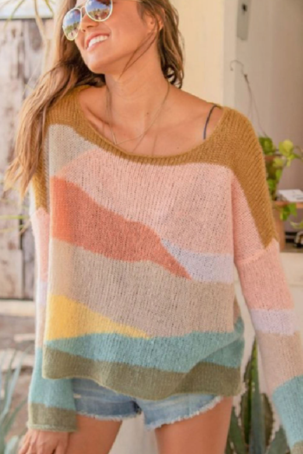 SANDY DROP SHOULDER SWEATER