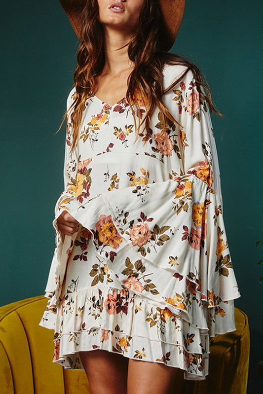 STEVIE IN WHITE FLORAL DRESS