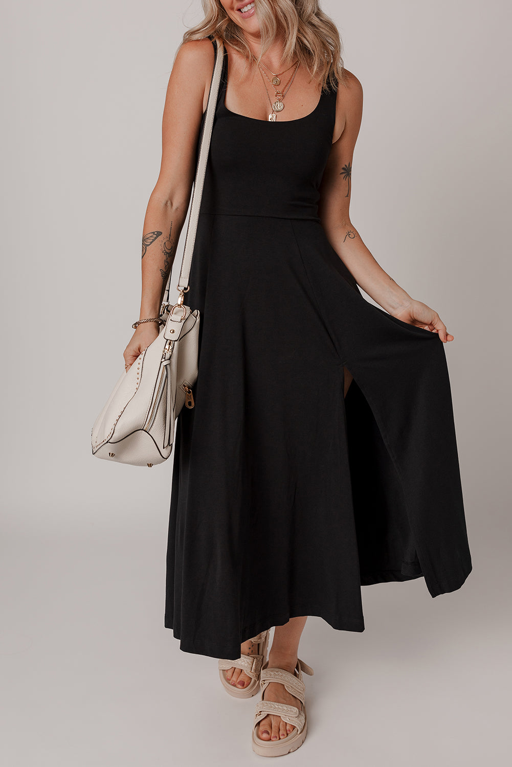 FLIRTY AND FLOUNCE MIDI DRESS