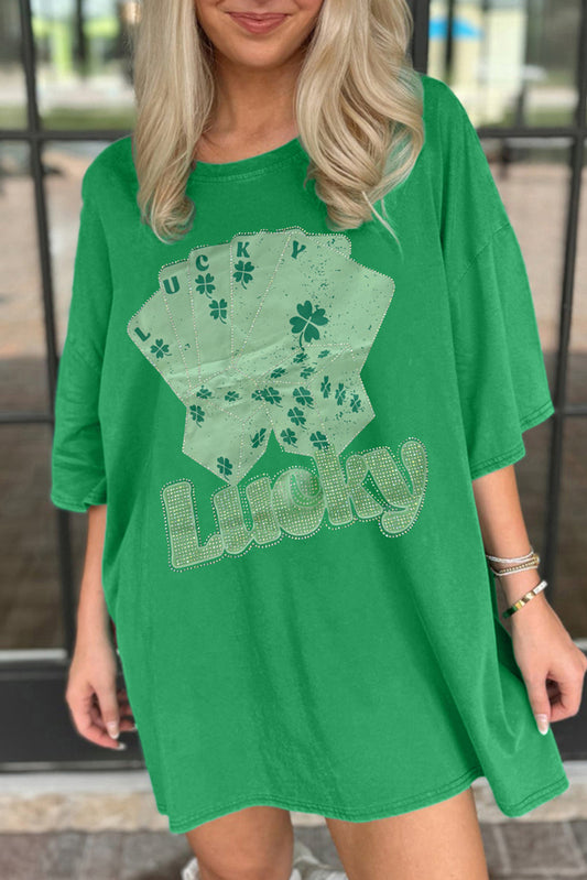 LUCKY T SHIRT DRESS