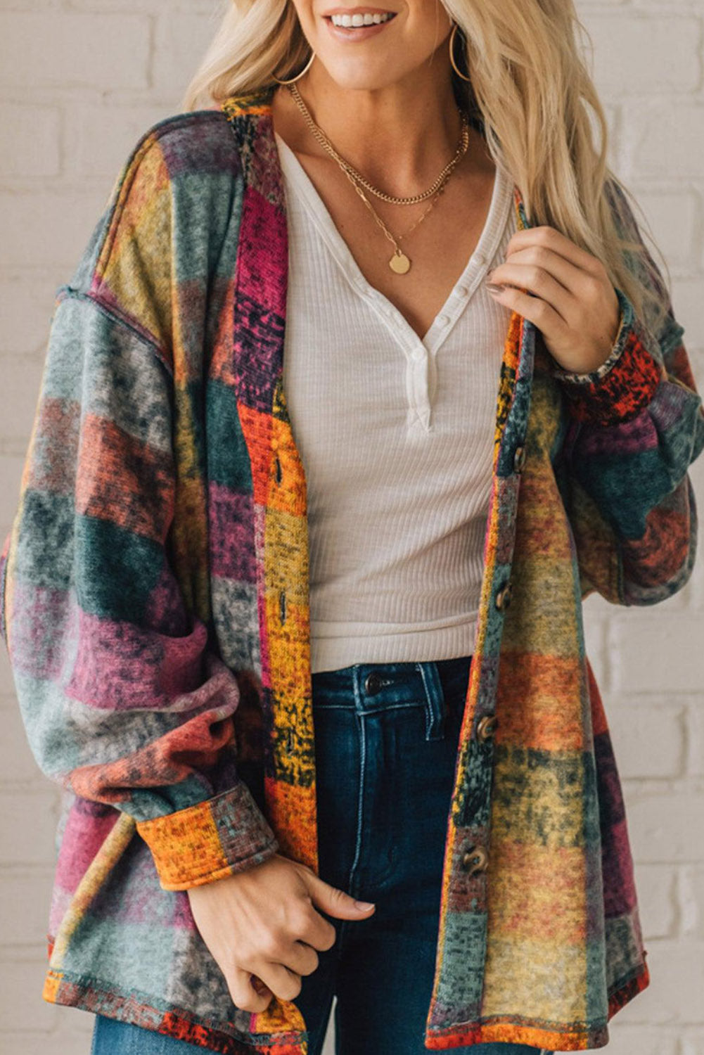 MULTICOLOR BRUSHED JACKET