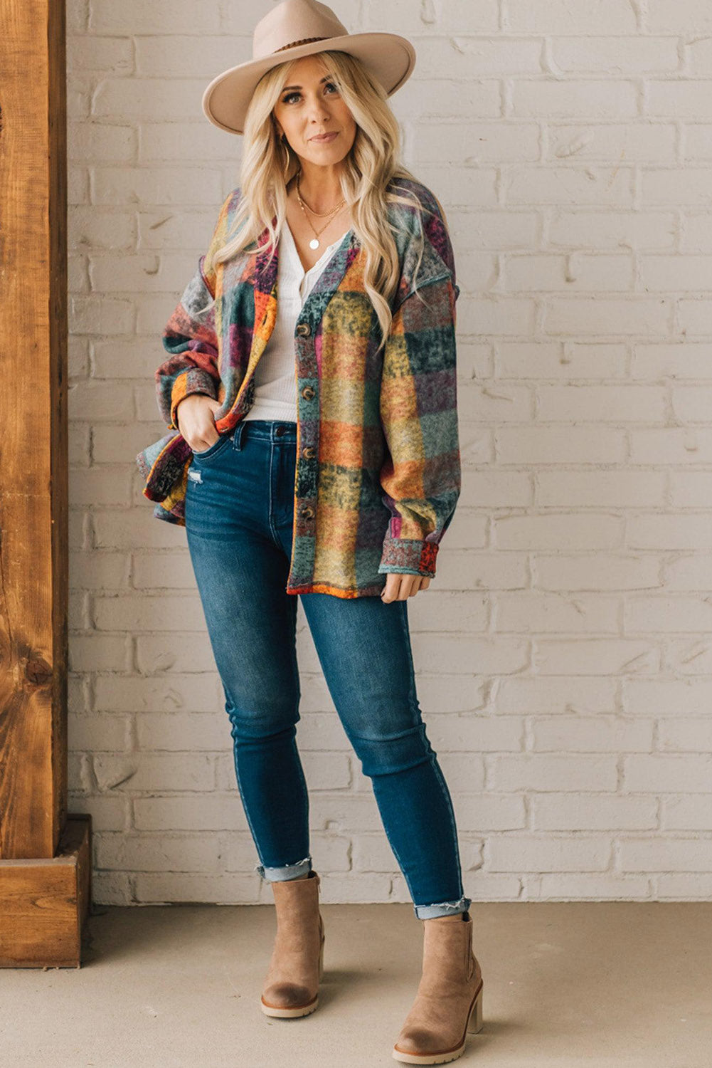 MULTICOLOR BRUSHED JACKET